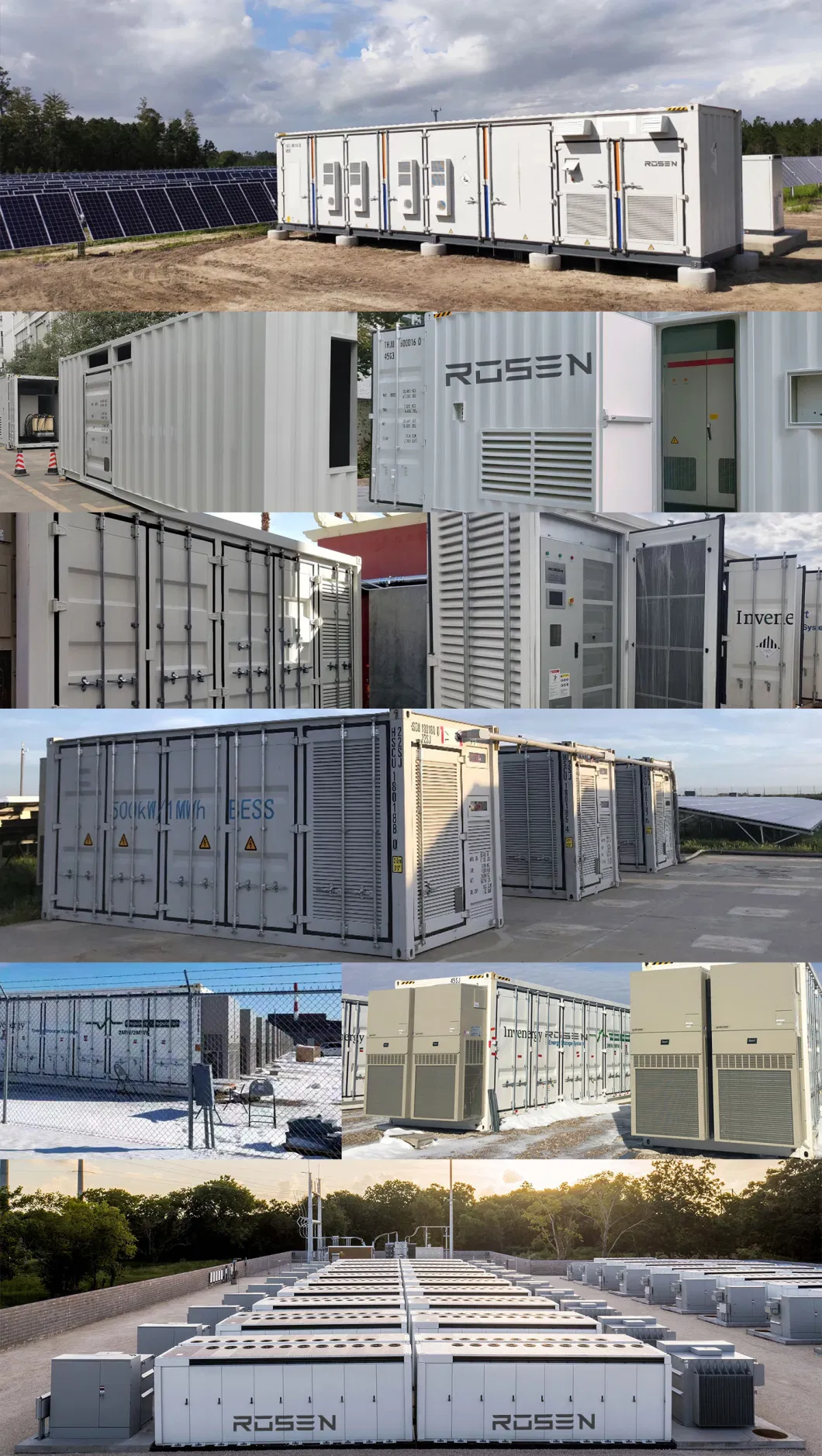 100kw Ess Container Battery Energy Storage System for 10MW Solar Project